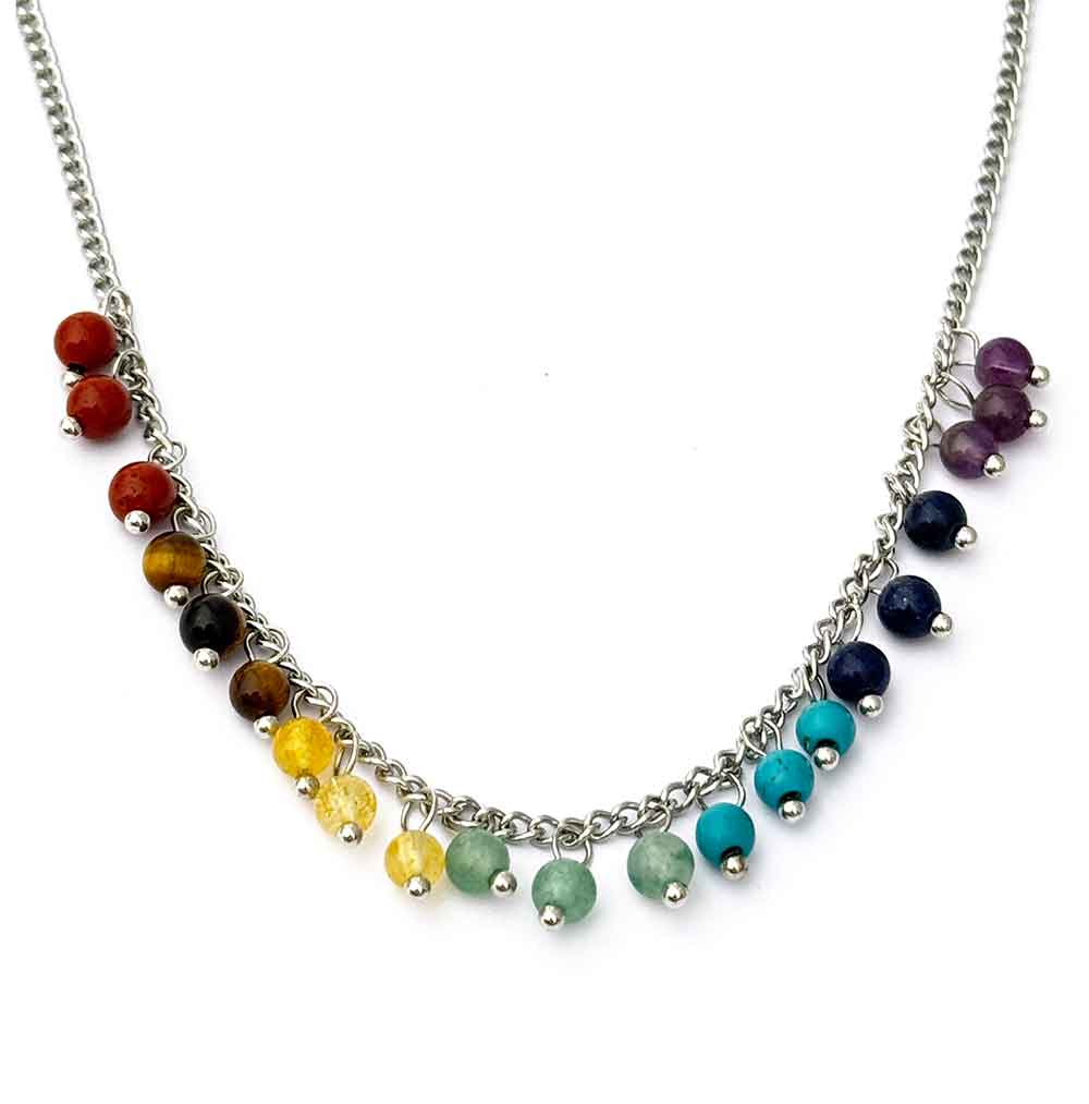 Collar de los 7 Chakras con Minerales Naturales - Imagen 5