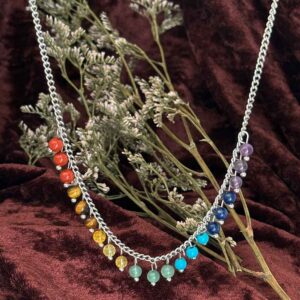 Collar de los 7 Chakras con Minerales Naturales