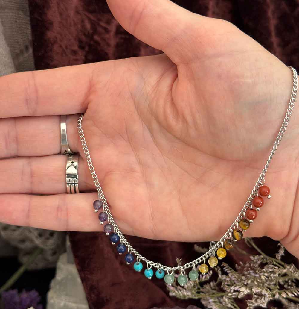 Collar de los 7 Chakras con Minerales Naturales - Imagen 4