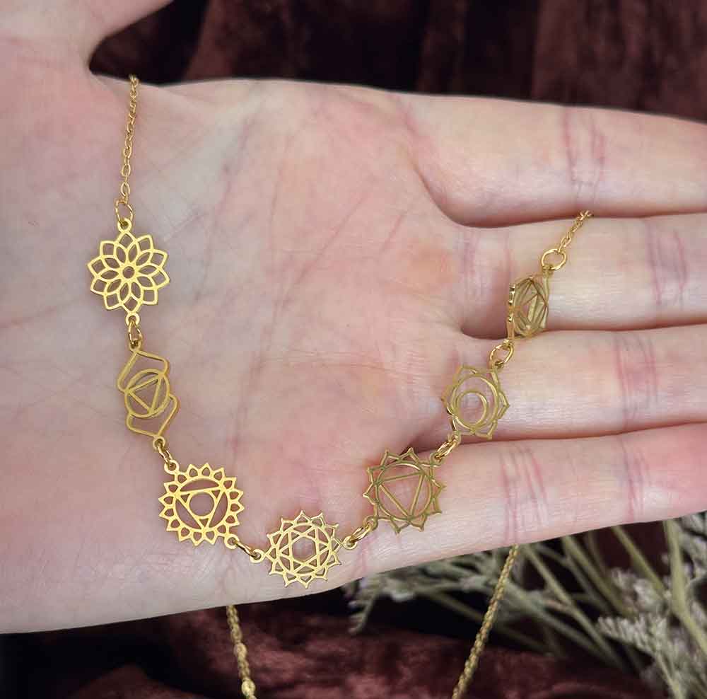 Kit Chakras: Colgante 7 Chakras con Piedras Curativas - Imagen 3