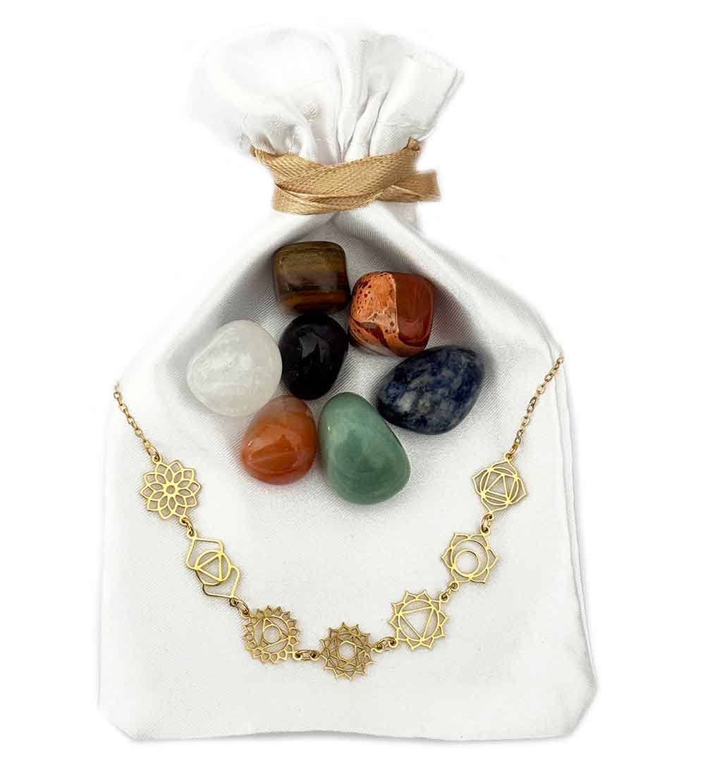 Kit Chakras: Colgante 7 Chakras con Piedras Curativas - Imagen 4